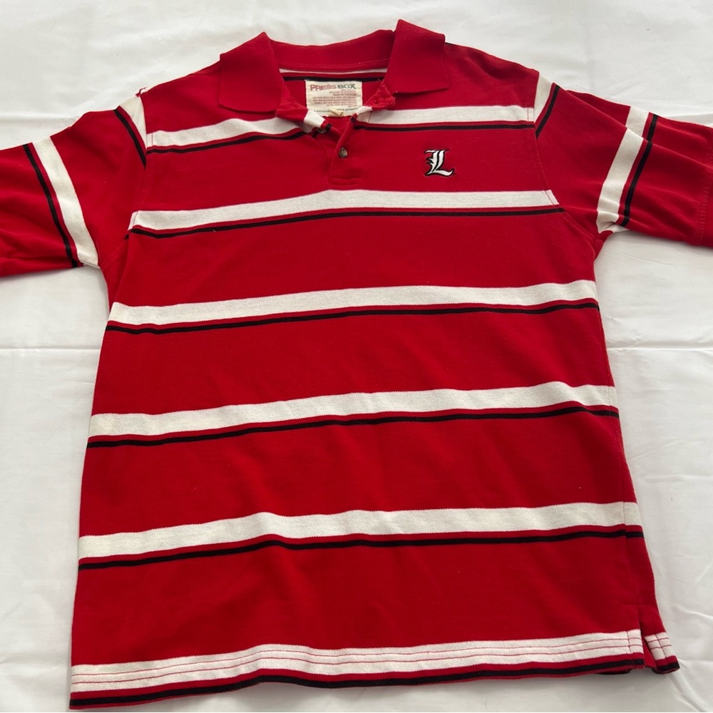 Press box Polo Vintage Louisville Cardinals Size  Men’s Medium NCAA